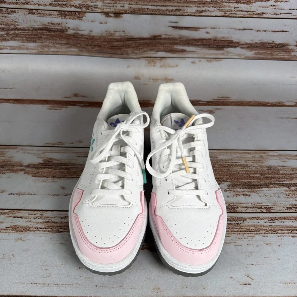 Adidas NY 90 Cloud Size 4.5 White Light Purple Clear Pink GS GY1172